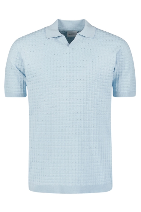 NO-EXCESS pullover short sleeve polo v solid